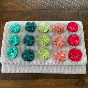 Stella & Dot St. Barths Pom Pom Clutch